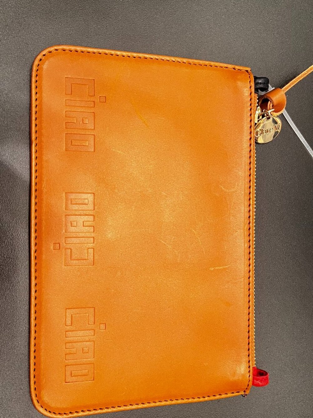 Clare V. Flat Leather Clutch Wallet CIAO